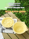 3-in-1 Collapsible Slow Feeder Travel Bowl