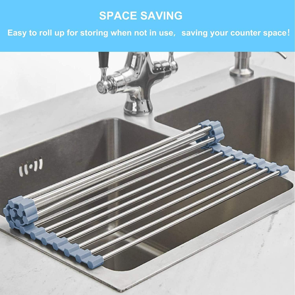 Roll-Up Over-the-Sink Drying Rack