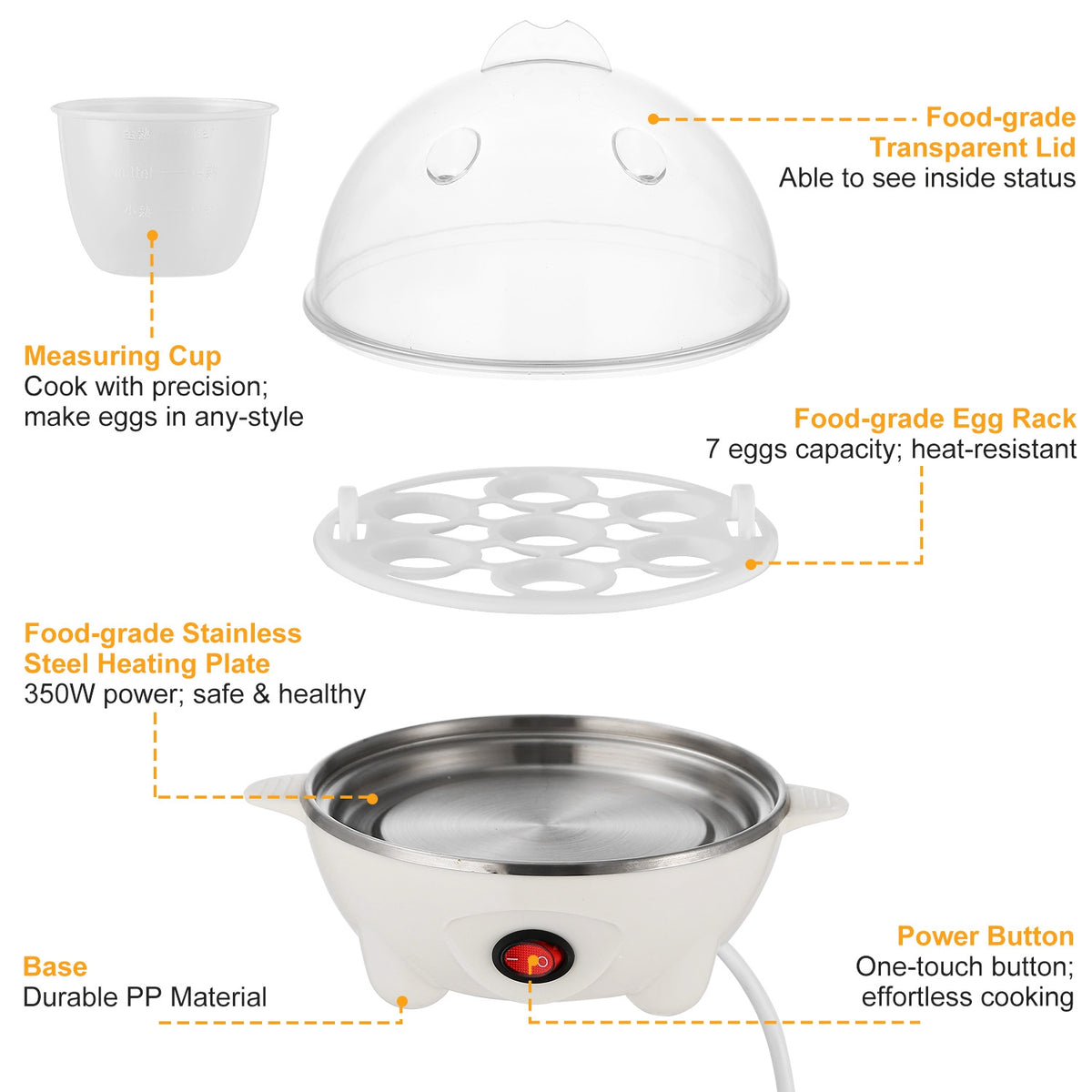 7-Egg Electric Egg Cooker