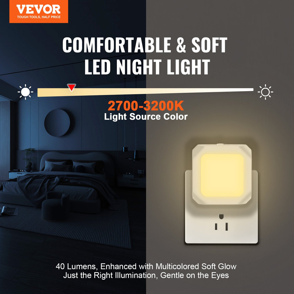 Plug-In Dusk-to-Dawn Night Lights (2 Pack)