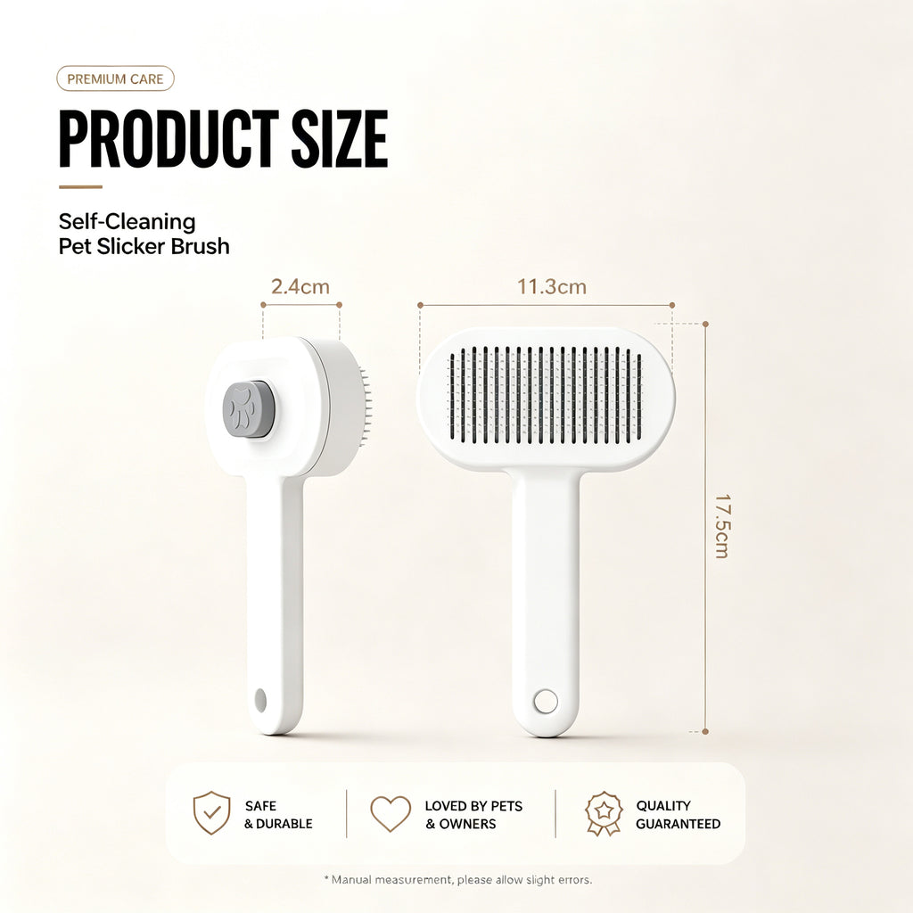 Self-Cleaning Slicker Brush