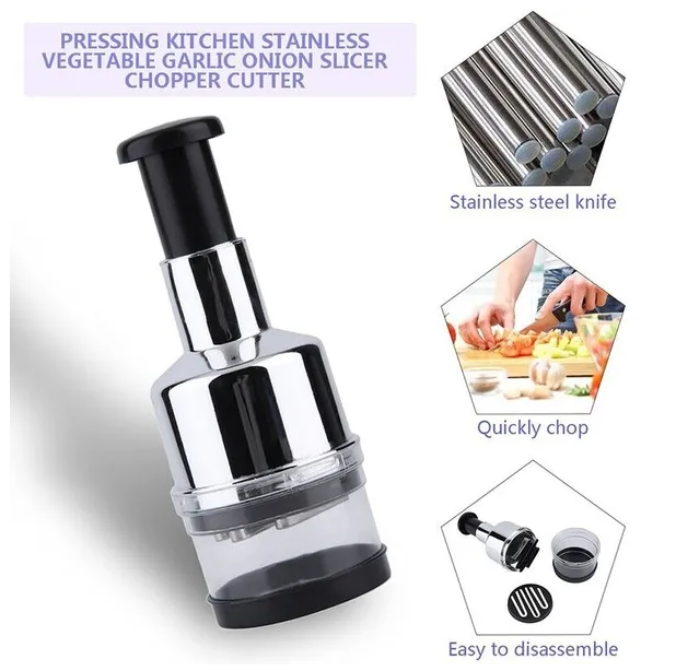 Push-Down Vegetable Chopper