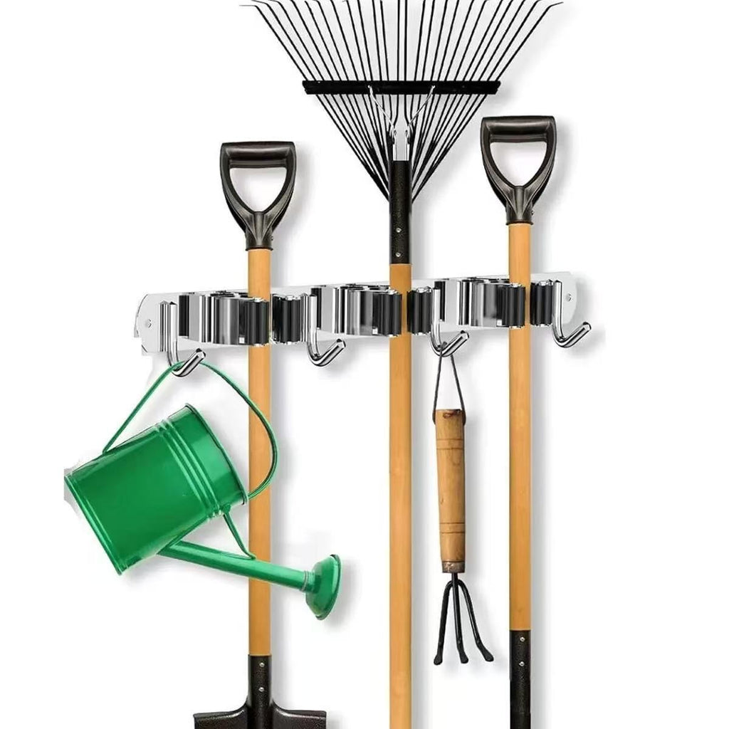 Wall-Mounted Broom & Mop Holder