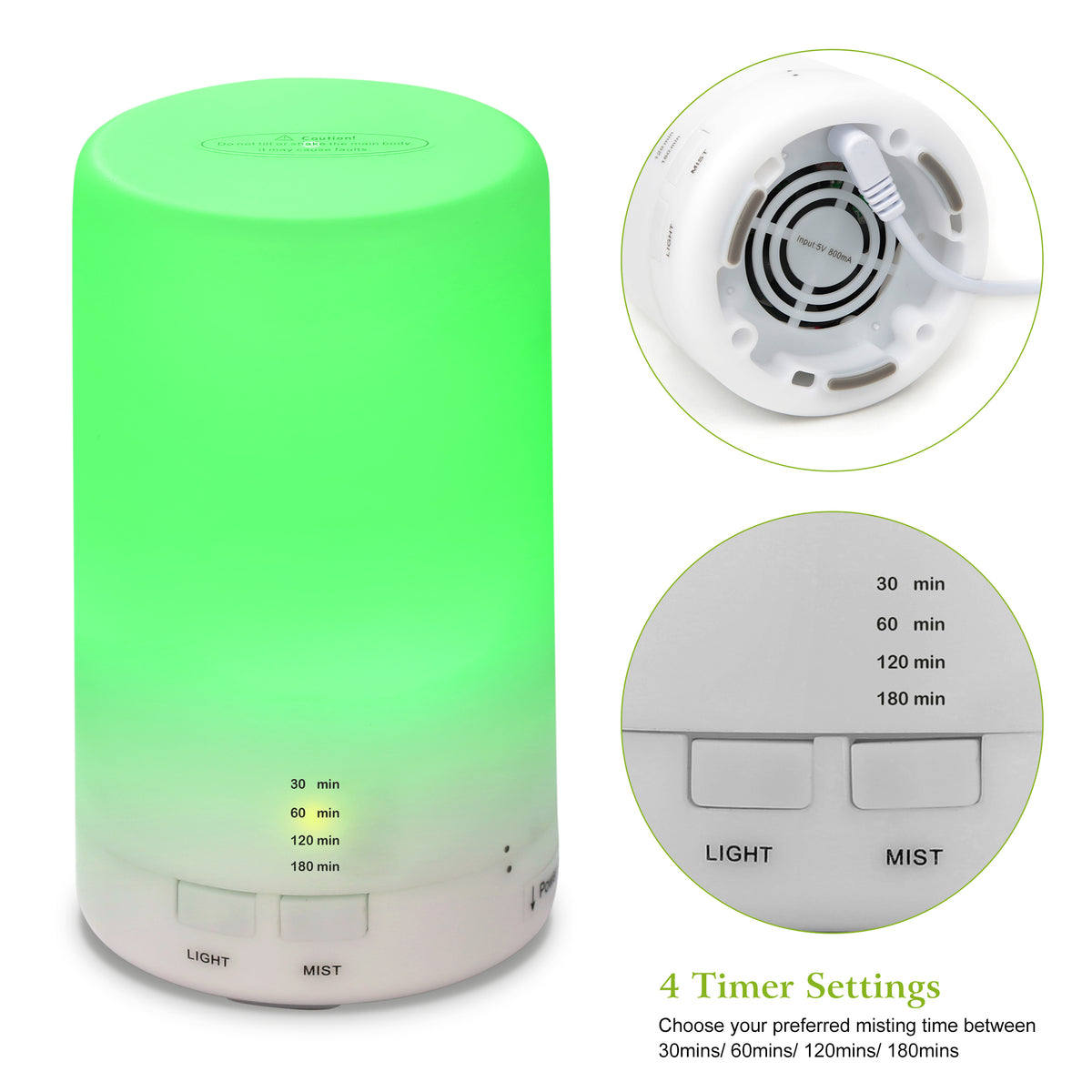 Mini Cool Mist Humidifier & Aroma Diffuser