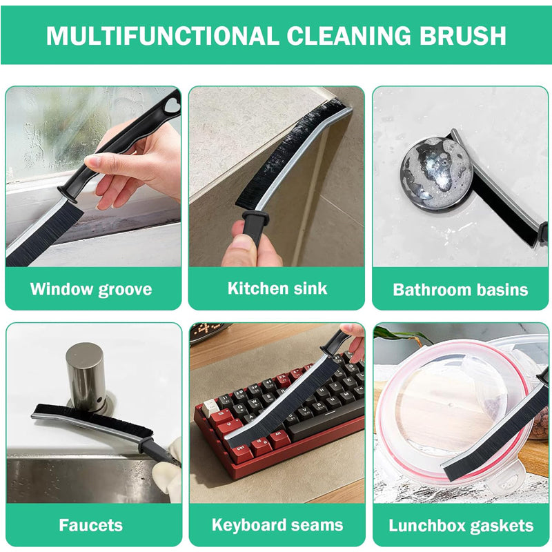 Hard-Bristle Crevice Cleaning Brush