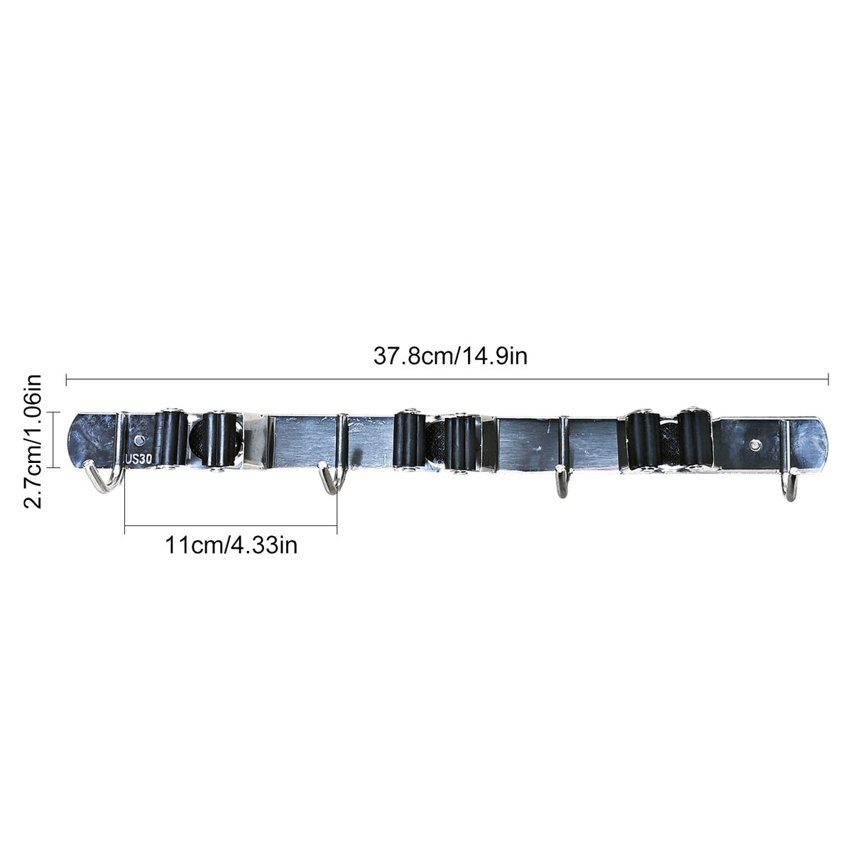 Wall-Mounted Broom & Mop Holder
