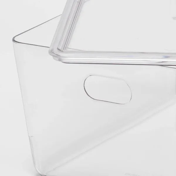 4L Stackable Clear Storage Bin with Lid