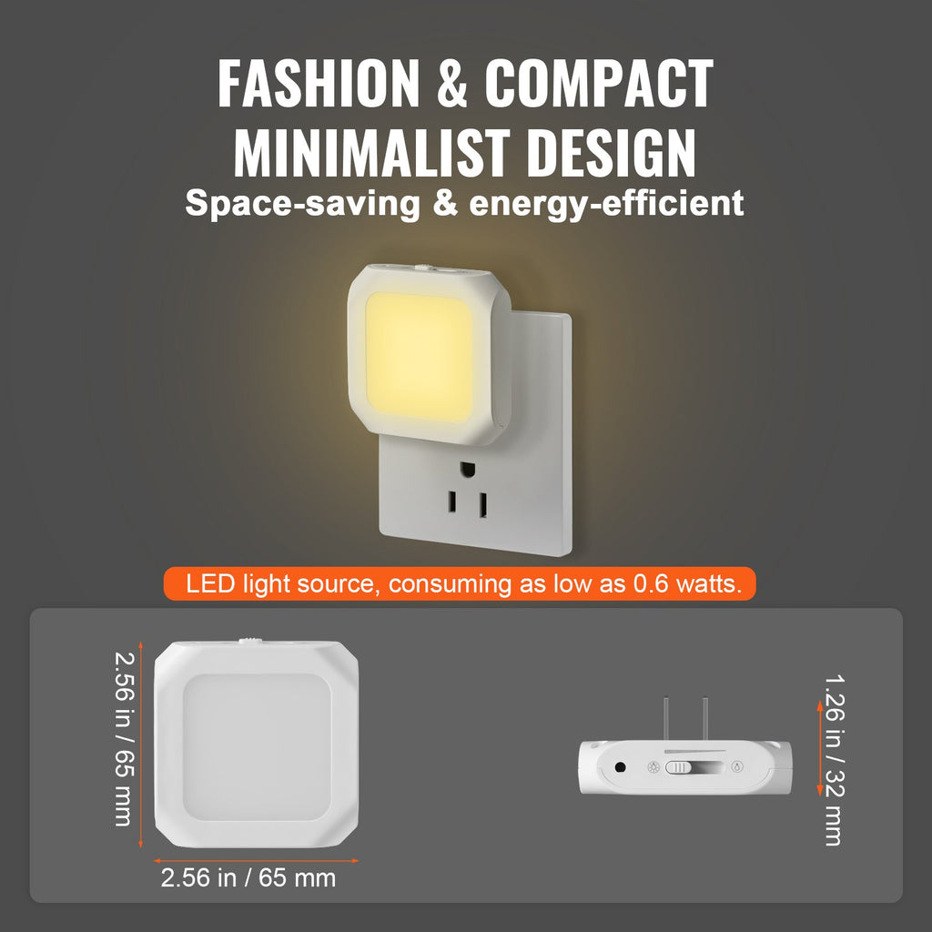 Plug-In Dusk-to-Dawn Night Lights (2 Pack)