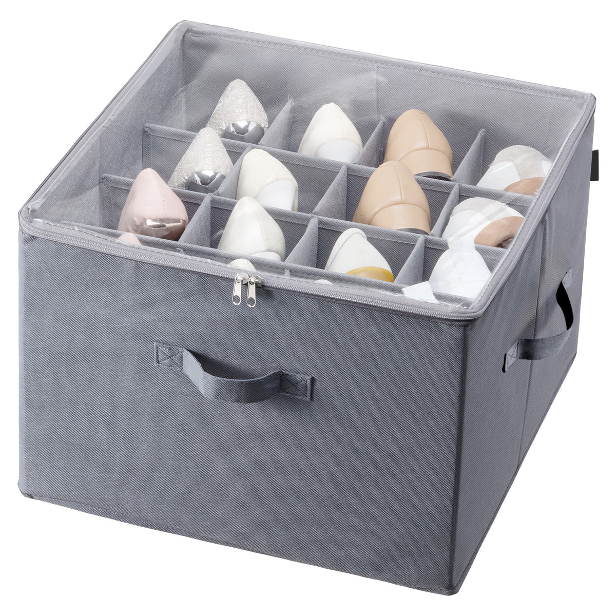 Under-Bed Shoe Organizer (16 Compartments)