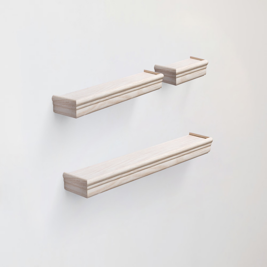 Floating Wall Shelves with Hidden Brackets