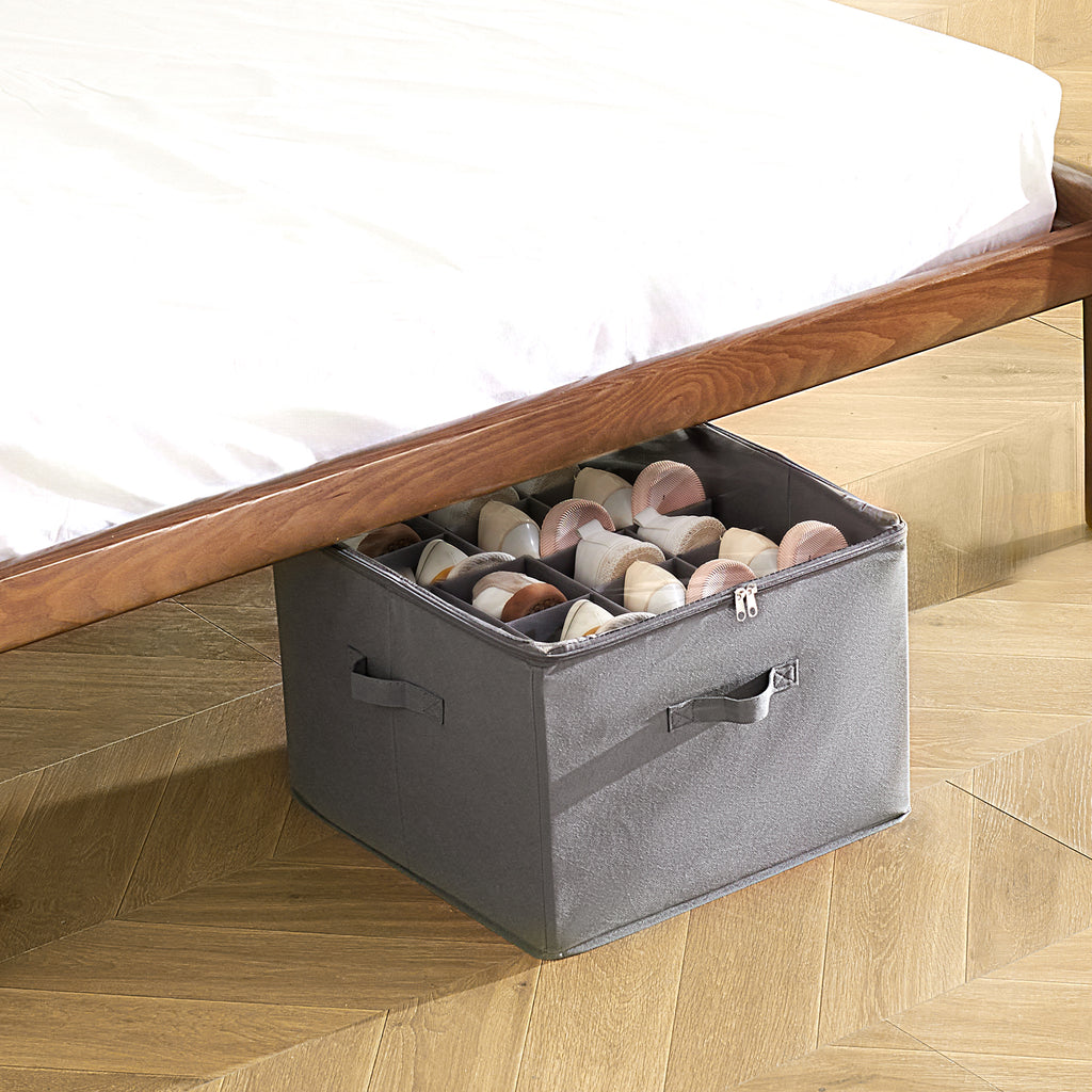 Under-Bed Shoe Organizer (16 Compartments)